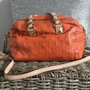 Michael Kors Orange Monogram Shoulderbag